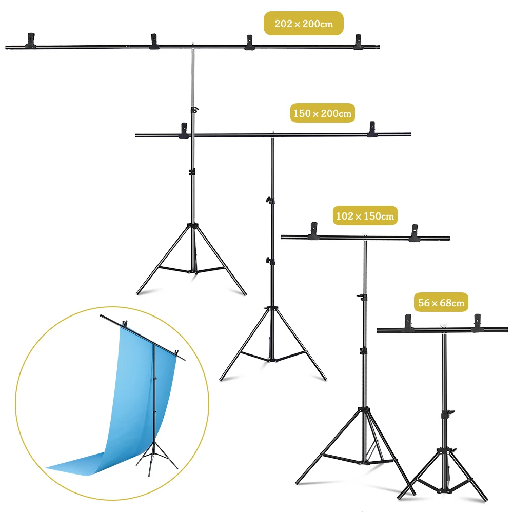 Green Screen Collapsible - SH Photography1.5*2/2*2M T-Shape Backdrop Background Stand