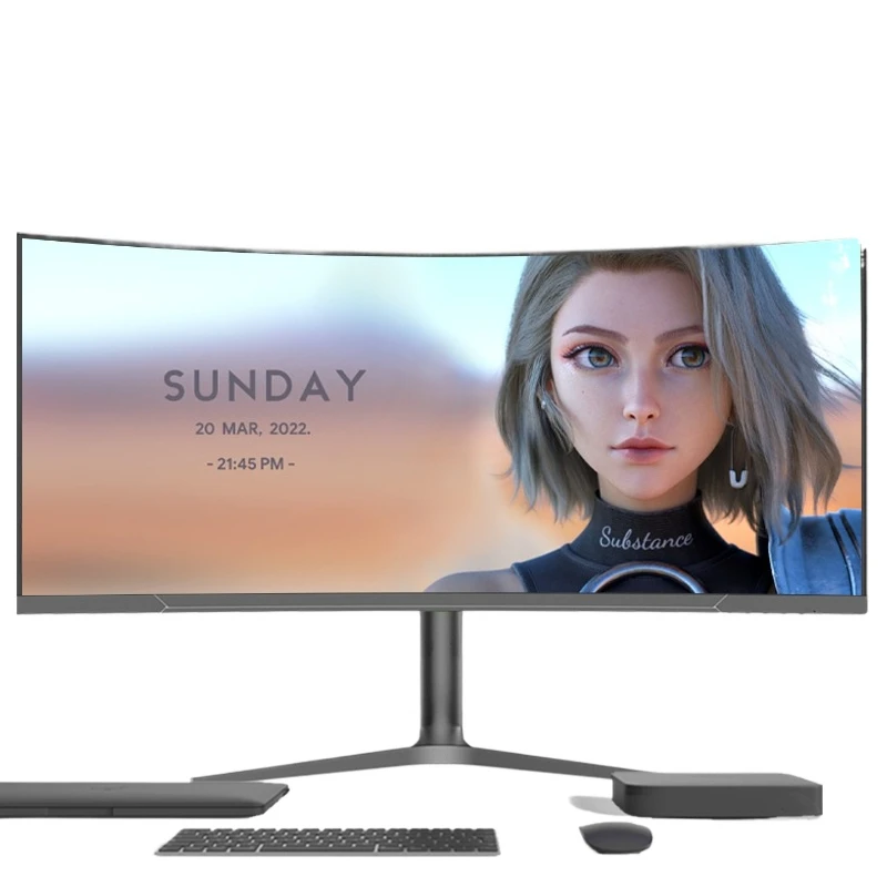 Gaming Monitor Curved - Zakrzywiony monitor komputerowy 32 cale, ekran
