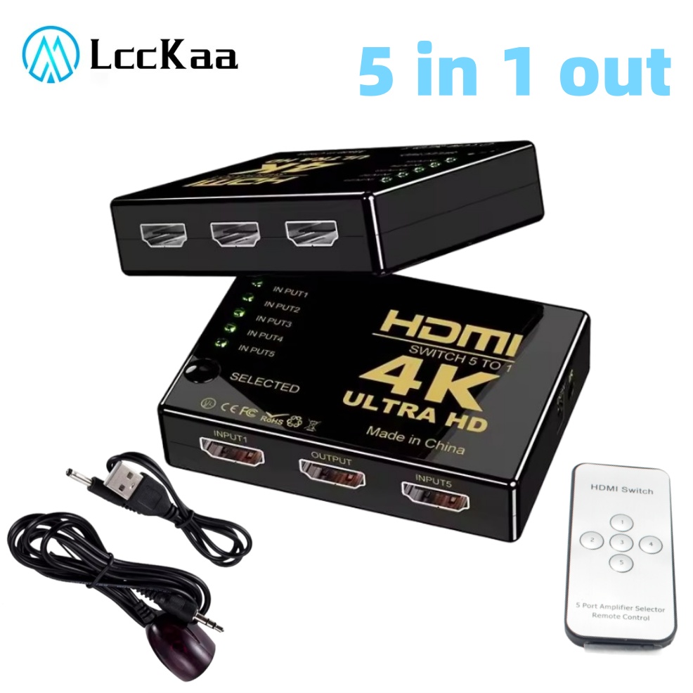 Esports Gaming Controller - Przełącznik wideo 5x1 HDMI HD 4K