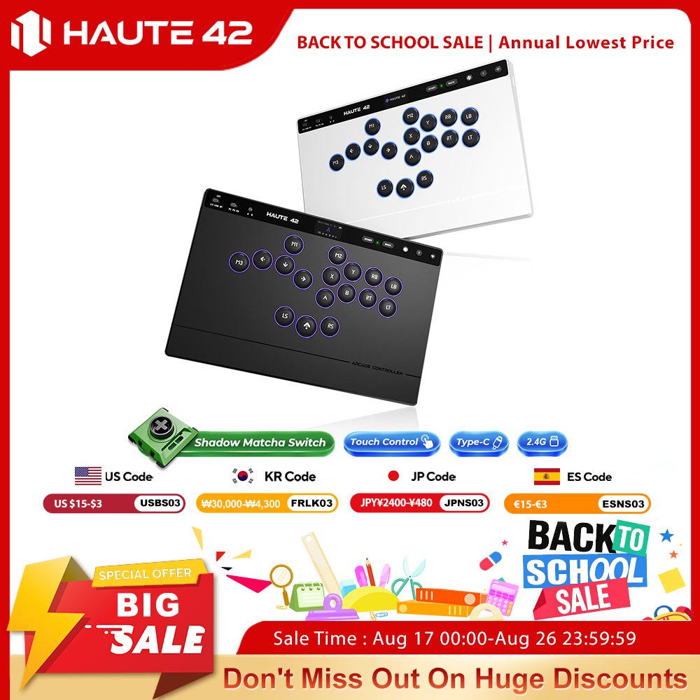 Esports Gaming Controller - Haute42 W-P1 Trójtrybowy Bezprzewodowy Kontroler 2.4G