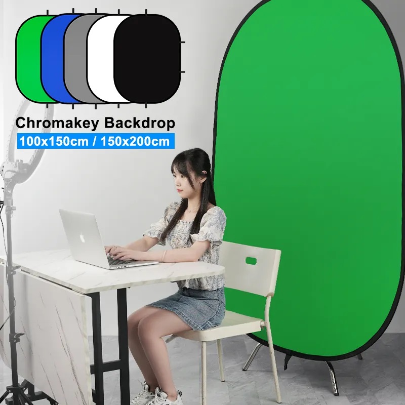Green Screen Collapsible - Selens nowy składany przenośny reflektor niebieski