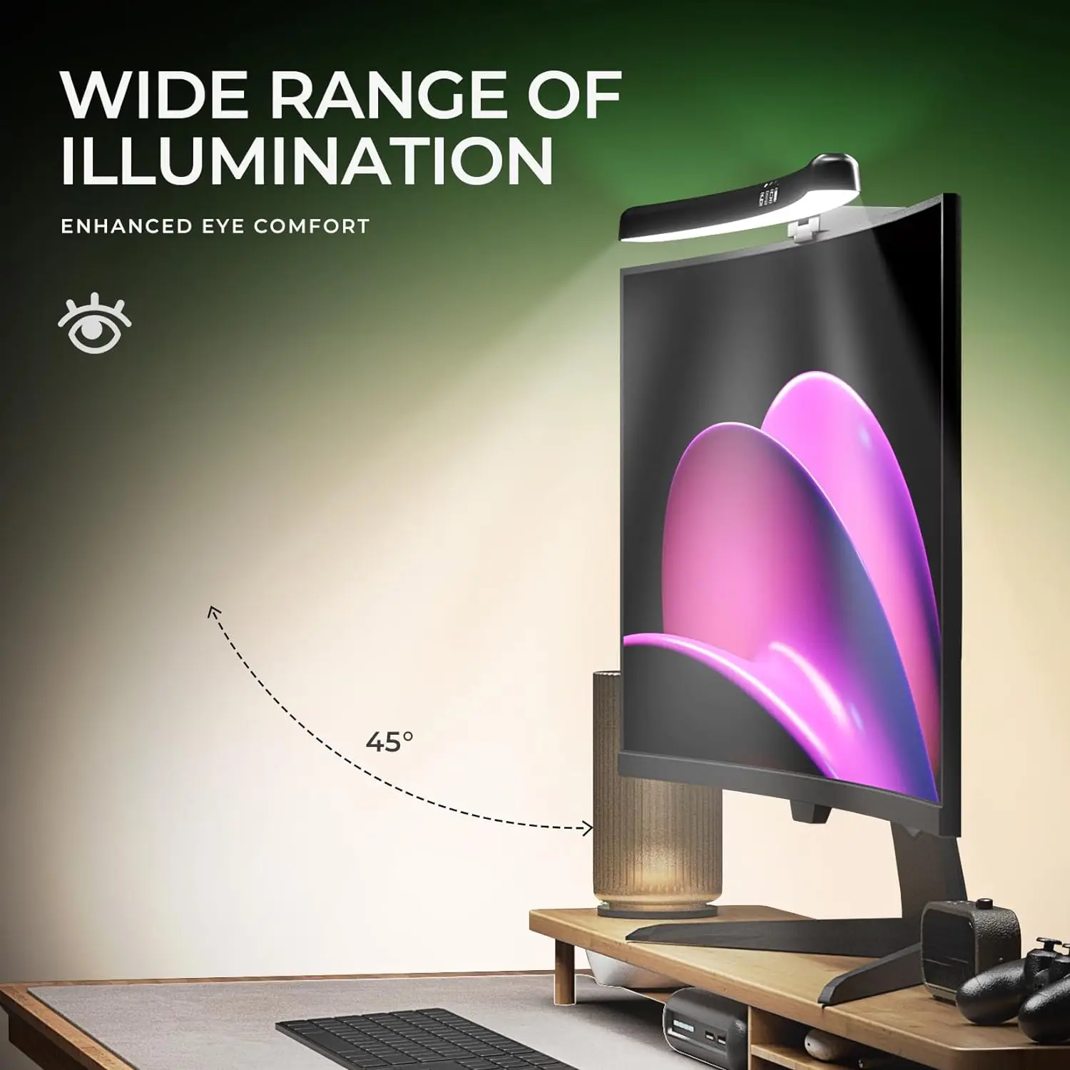 Lampa monitorowa zakrzywiona z – Gaming Monitor Curved recenzja i cena