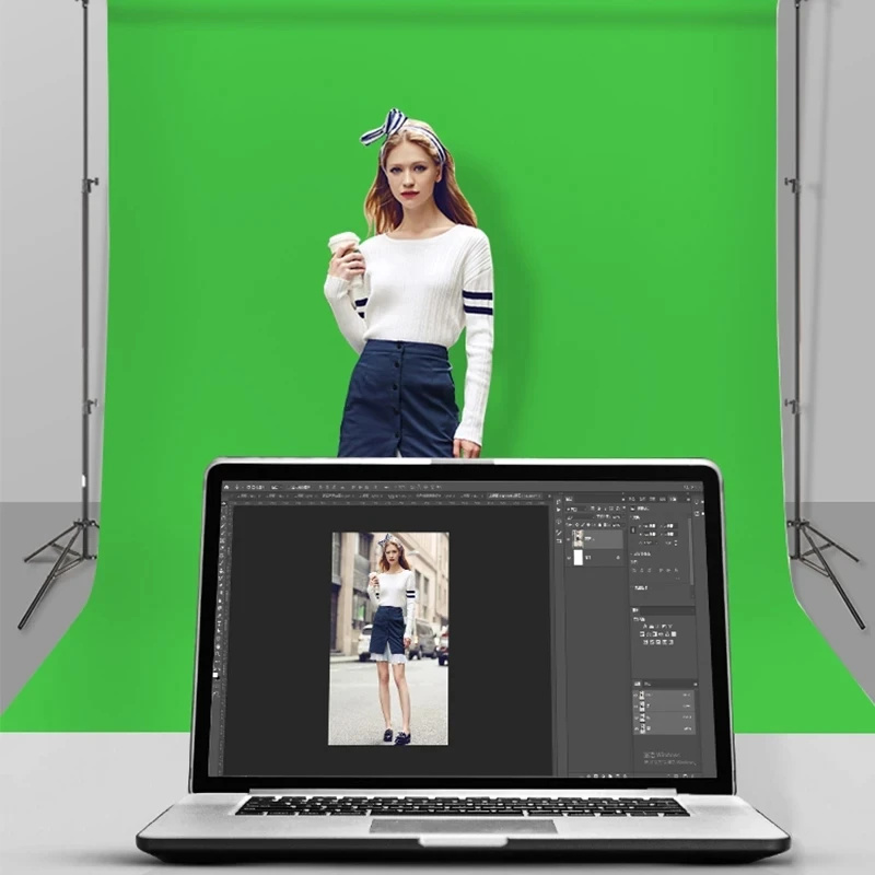 Tło fotograficzne GAINVANE, bi – Green Screen Collapsible recenzja i cena